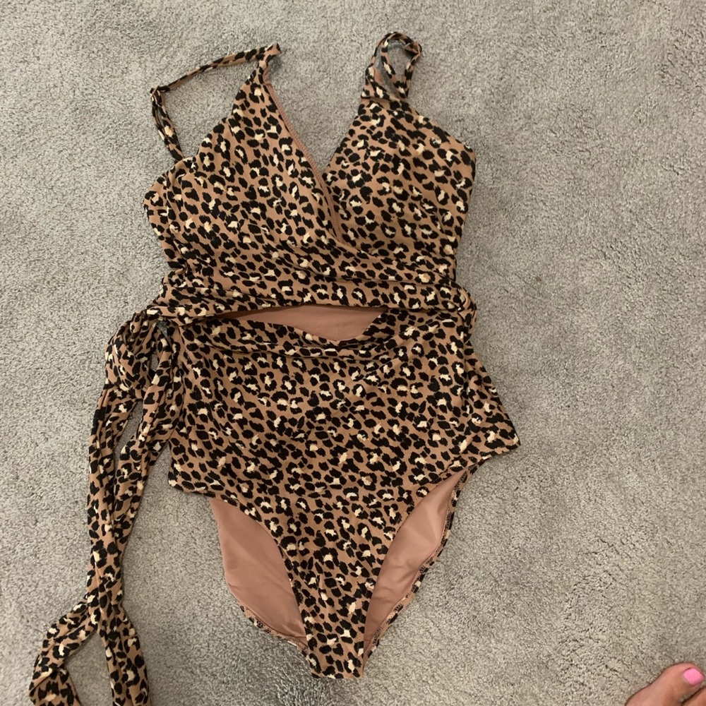 Popular Aerie Wrap Bathing Suit Size Large